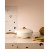 Madame Coco Manon Wok Tava - Beyaz - 30 Cm