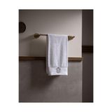 Madame Coco Maor %100 Pamuk Nakışlı Yüz Havlusu - Beyaz/Silver - 50x90 cm