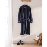 Madame Coco Marty Kimono Unise x Bornoz/Terlik Seti - S - M - Lacivert