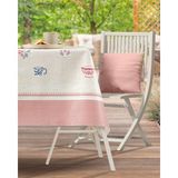 Madame Coco Mavel Pvc Masa Örtüsü - Bej - 140X140 cm - 140 x 140 cm