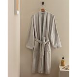 Madame Coco Maynor Kimono Unisex Bornoz - Açık Gri - S - M