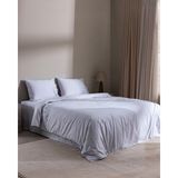 Madame Coco Modena Çift Kişilik %100 Pamuk Brodeli Çarşaflı Nevresim Takımı - Gri - 200 x 220 cm