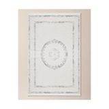 Madame Coco Mons Halı - Beyaz/Gri - 80x300 cm