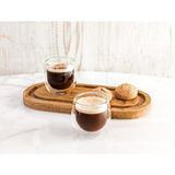 Madame Coco Moulins 2-li Çift Camlı Bardak 100 ml Renkli Camdan Şık Tasarım 2 Parçalı Set