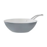 Madame Coco Nano Seramik Wok Tava - Gri/beyaz - 28 Cm Çok Renkli