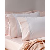 Madame Coco Nicola %100 Pamuk 2'li Yastık Kılıfı - Pudra - 50x70