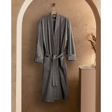 Madame Coco Nicola Kimono Erkek Bornoz - Antrasit - S - M
