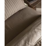Madame Coco Nicole King Size %100 Pamuk Armürlü Nevresim Takımı - Vizon - 240 x 220 cm