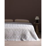 Madame Coco Niort King Size Yatak Örtüsü - Bej/mavi - Bej - Mavi - 240 x 260 cm