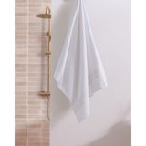 Madame Coco Noemie %100 Pamuk Banyo Havlusu - Beyaz/silver - 70X140 cm - Beyaz - Gümüş - 70 x 140 cm