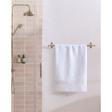 Madame Coco Noemie %100 Pamuk Yüz Havlusu - Beyaz/gold - 50X76 cm - Beyaz - Gold - 50 x 76 cm