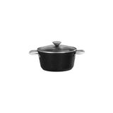 Madame Coco Noir Titanyum Derin Tencere - Siyah - 22 cm