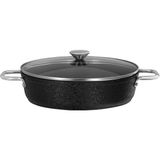 Madame Coco Noir Titanyum Kısa Tencere - Siyah - 28 cm - 28cm