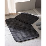 Madame Coco Norris Antrasit Banyo Paspası 60 x 100 cm Yumuşak Polyester Yapı ile Konfor