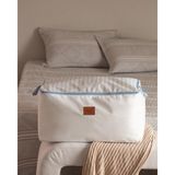 Madame Coco Nuage Baskılı Hurç Beyaz - Açık Mavi 64 x 31 x 35 cm Polipropilen Malzeme - 1 Adet - 64x31x35cm