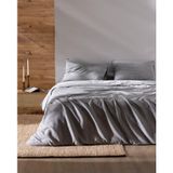Madame Coco Nuage King Size%100 Pamuk İpliği Boyalı Nevresim Takımı, Antrasit, 240 x 220