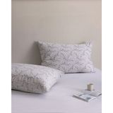 Madame Coco Octave %100 Pamuk Ranforce 2'li Yastık Kılıfı - Gri - 50X70 cm - 50 x 70 cm