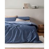 Madame Coco Odette Tek Kişilik Ranforce Baskılı Nevresim Takımı - 160 x 220 cm - Lacivert