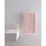 Madame Coco Pavot %100 Pamuk Yüz Havlusu - Pudra - 50X70 cm - 50 x 70 cm
