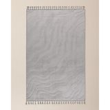 Madame Coco Pluie Rölyef Halı - Gri - 150x230 cm - 150 x 230 cm