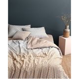 Madame Coco Rainger Tek Kişilik Pamuklu Baskılı Nevresim Takımı - - Gri - Bej - 160 x 220 cm