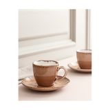 Madame Coco Ramona 2 Kişilik Kahve Fincan Takımı - Pudra - 90 ml