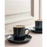 Madame Coco Ramona Lacivert 90 ml 2'li Kahve Fincan Seti