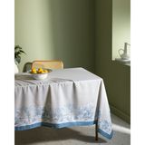 Madame Coco Ravage Polycotton Masa Örtüsü - Gri/Mavi - 150x250 cm - Gri - Mavi - 150 x 200 cm