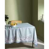 Madame Coco Ravage Polycotton Masa Örtüsü - Gri/Mint - 150x200 cm - Gri - Mint - 150 x 200 cm
