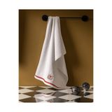 Madame Coco Ravelot %100 Pamuk Nakışlı Yüz Havlusu - Beyaz - 50x70 cm