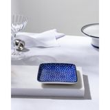 Madame Coco Reve Bleu Mais Kare Tabak - 12 cm - Mavi/Beyaz