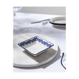 Madame Coco Reve Bleu Orva Kare Tabak - 12 cm - Mavi/Beyaz