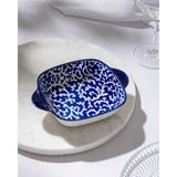 Madame Coco Reve Bleu Reneta Kare Tabak - 17 cm - Mavi/beyaz - 16 cm