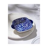 Madame Coco Reve Bleu Reneta Kare Tabak - 17 cm - Mavi/Beyaz
