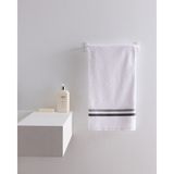 Madame Coco Rosabelle Pamuklu Yüz Havlusu - Beyaz/gri - 50X70 cm - 50 x 70 cm - Beyaz - Gri