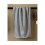 Madame Coco Rusea %100 Pamuk Nakışlı Yüz Havlusu - Gri - 50x76 cm