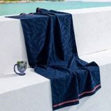 Madame Coco Saber %100 Lacivert 70x150 cm Pamuk Plaj Havlusu