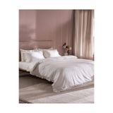 Madame Coco Saule King Size %100 Pamuk Brodeli Çarşaflı Nevresim Takımı - Beyaz