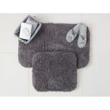 Madame Coco Sheep Banyo Paspası 1kbapa05262'li Büyük Boy Set-antrasit Antrasit