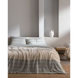 Madame Coco Sheryl King Size Müslin İpliği Boyalı Lastikli Çarşaflı Nevresim Takımı - Mavi/Yeşil - Mavi - Yeşil - 240 x 220 cm