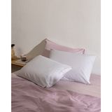 Madame Coco Soleil %100 Pamuk 2'li Yastık Kılıfı - Gri/beyaz - 50 x 70