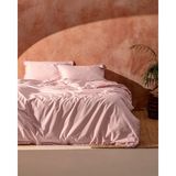 Madame Coco Sona King Size Püsküllü Çarşaflı Nevresim Takımı - Pudra - 240 x 220 cm