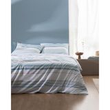 Madame Coco Sorel King Size %100 Pamuk Ranforce Baskılı Çarşaflı Nevresim Takımı - Turkuaz - 240 x 220 cm