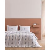 Madame Coco Victorie Tek Kişilik %100 Pamuk Ranforce Baskılı Çarşaflı Nevresim Takımı - Mavi - 160 x 220 cm