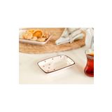 Madame Coco Vie Rouge Sauvage Çay Tabağı 12.5 cm, Beyaz/Kırmızı