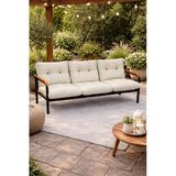 Madame Home Krem Bej -Balkon, Bahçe, Cafe - Metal Kanepe Koltuk Takımı – 3’ Lü Krem