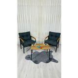 Madame Home Lale Balkon, Bahçe, Cafe Metal Kanepe Koltuk Takımı 2 Tekli + Sehpa