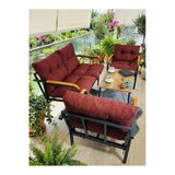 Madame Home Nilüfer Oturma Gurubu 2-1-1 Sehpa Bordo