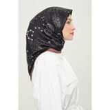 Madame Polo Desenli Rayon Eşarp Çok Renkli Günlük Kırışmayan Kaymaz 90x90cm