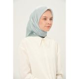 Madame Polo Kehribar Kare Eşarp 90x90 Cm Kayma Yapmayan Kumaş Mint